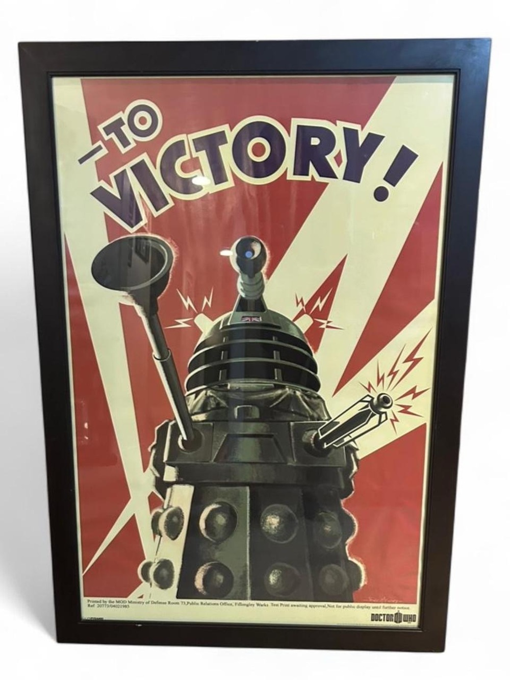 Doctor Who Dalek Tardis UK Test Print Poster 24x36 MOD Peter McKinstry BBC